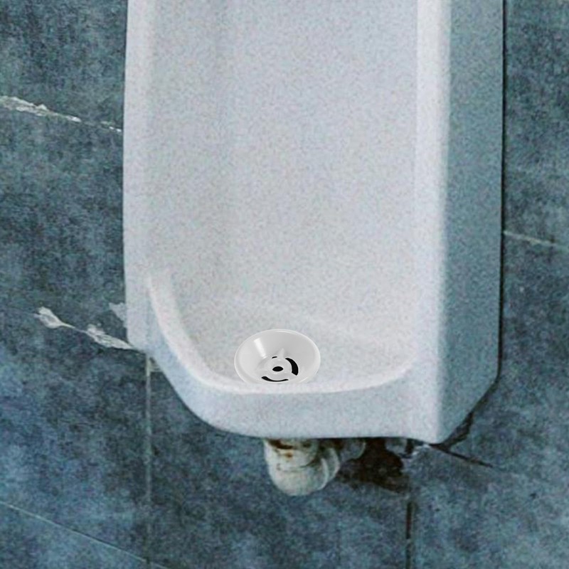 2pcs Urinal Drain Cover Bathroom Urinal Filter White Urinal Strainer