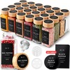 EDELHAUS® Square Spice Jars with Bamboo Wooden Lid (Pack of