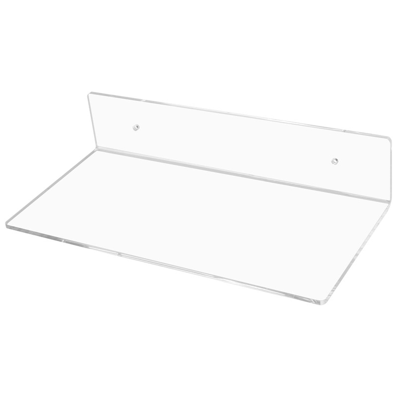 NINGWAAN 6 Pack Acrylic Floating Shelves, 12 x 6 inch