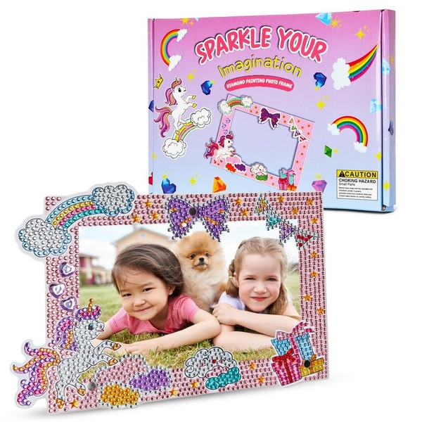 M PELOSA Diamond Painting Photo Frame Kit for Girls –