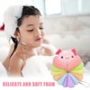 2 Pcs Bath Loofahs for Kids, Cute Cartoon Shower Puff