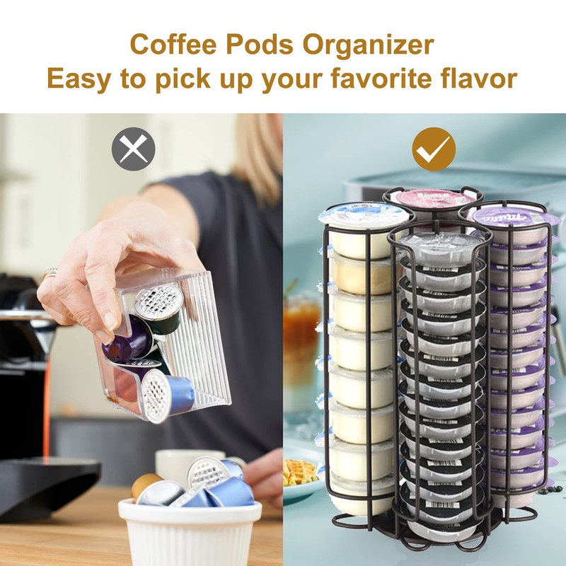 Coffee Capsule Holder,Tassimo Pod Holder - 52 Pod Holder -
