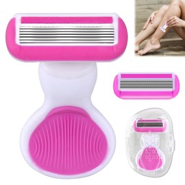 Travel Razors for Women Travel Size Toiletries for Women Skin-Adaptive Design Complete with 1 Replacement Head and Portable Case,Travel Shaver Perfect for Armpits,Arms,Bikini Area,And Legs