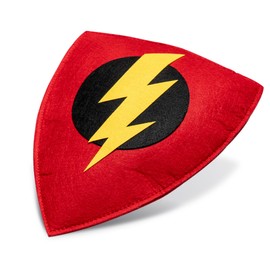 Captain Capes Shields for Kids - Lightweight & Durable Felt Toy Shield for Kids - Hand-Sewn Fabric with Plush & Soft Padding - Superhero Accessory for Children - For Boys & Girls - 9x12.5, Red