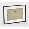 Tizo 4" X 6" Lucite Crystal Clear Photo Frame, Black