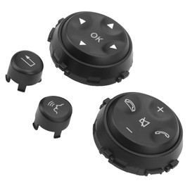 Car Steering Wheel Switch Buttons, 4 Pieces Steering Wheel Control Switch Button, Replacement W221 for S280 2006 2009