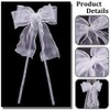FINGERINSPIRE Pack of 4 Curtain Tiebacks with Bow 50.5 x