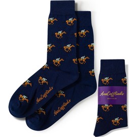 Horse Racing Socks For Him | Stallion Fun Socks Gift for Her | Happy Gift Socks Quirky Novelty Present for Dad | Socks for Mum (HORSE RACING)