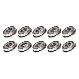 Generic Shielded Bearing Flange Miniature Series,Bearing Steel(Pack of 10). (F625ZZ,5mm x 16mm x 5mm)