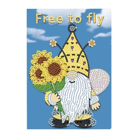 DCIDBEI DIY A5 Blanko Notizbücher Diamant Malerei Diamond Painting Notizbuch Zwerge Stickerei Kreuzstich Schule Schreibwaren Tagebuch Mädchen Sketchbook A5 Skizzenbuch Geburtstag Jungen Geschenk