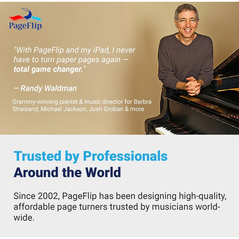 PageFlip Butterfly Bluetooth Page Turner Pedal – Silent, Rugged Foot