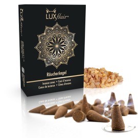 Incense Cones Incense Burning Time per Cone, Approx. 25 min. 25 Incense Cones, Naturally Produced. Warm, Balsamic Spicy Aroma for Yoga, Meditation, Relaxation