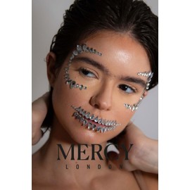 Skull Face Jewel by Mercy London. All In One Face Jewels Costume Accessories