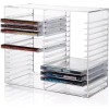Unbranded Stackable Clear Plastic CD Organizer with Rubber Feet |
