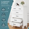 IDEALHOUSE Dresser for Bedroom with 6 Drawers, 45" Tall White