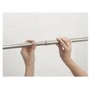Moen Straight Adjustable Mounted Shower Curtain Rod for Bathroom, Brushed