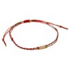 Red String Bracelet, 14K Gold Filled beaded Bracelet, Good Luck