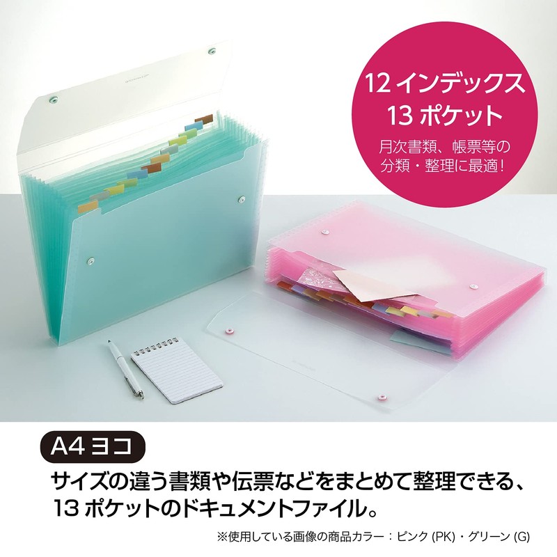 Sekisei Document File, safety pink