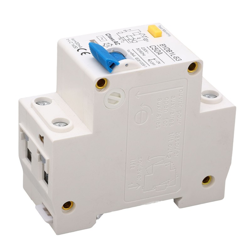 Circuit Breaker 1P+N 50A 230V AC MCB Leakage Protection Switch