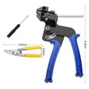 Cable Tie Gun Kit, 100PCS 4.6 x 300mm Steel Cable