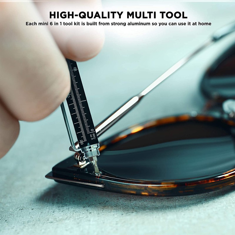 6 in 1 Multi-Functional and Sturdy Aluminum DIY Pen with