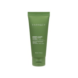 Farmacy Foaming Face Wash for Oily Skin - Whipped Greens Oil-Free Gentle Facial Cleanser & Exfoliator - Infused with Green Clay to Remove Impurities, Control Oil & Maintain Skin Hydration (50ml)