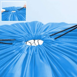 IWEIK Multipurpose Extra Large Heavy Duty Waterproof Laundry Bag Storage Bag (43"x55", Blue)