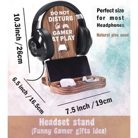 OCCdesign Gamer Gifts for Teenage Boy Men, Gamer Headset Stand for Gaming, Game Room Decoration, Gamer Gifts for Son Grandson Dad Boyfriend, Easter Basket Stuffers for Teens