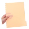 TEHAUX 11hole Tab Dividers for Notebooks Index Dividers Tabs Frosted