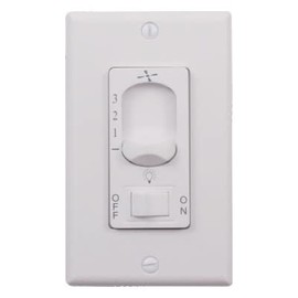 Wind River Fans Dual Fan Light Wall Control White