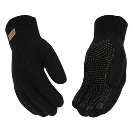 Kinco, 5199-L, Knit Wool Gloves for Men - Alyeska Ragg Wool Gloves (Large (Black))