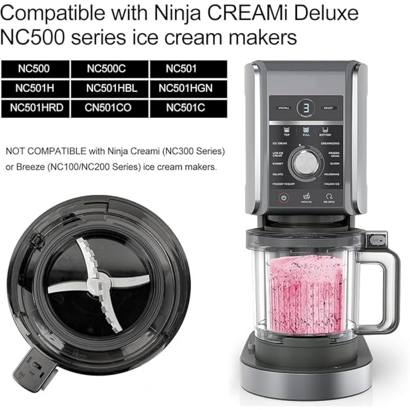 Replacement Blade Compatible with Ninja Creami Deluxe NC500 Series Ice