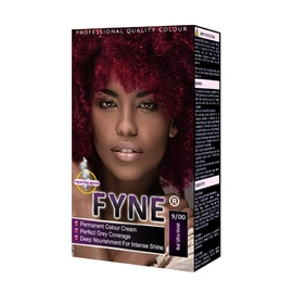 FYNE Red Ultra Violet Permanent Hair Dye for Women - Home Hair Color Cream with Built-in Conditioner - Gentle,Long-Lasting,Easy to Use,Suitable for All Hair Types-Achieve Salon-Quality Results at Home