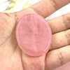 Ouubuuy Ouubuuy Rose Quartz Thumb Worry Stone Healing Crystal Gemstone