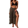 R.Vivimos Women's Summer Boho Lace Beach Cover Up Maxi Skirt