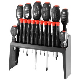 K Tool International 18-Piece Screwdriver Set with Vertical Holder