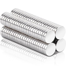 Pack of 100 Small Magnets Strong, 5 x 1 mm Mini Magnets Round Neodymium Magnets Strong, Small Magnets Fridge Magnets for Magnetic Board, Whiteboard, Crafts, Card