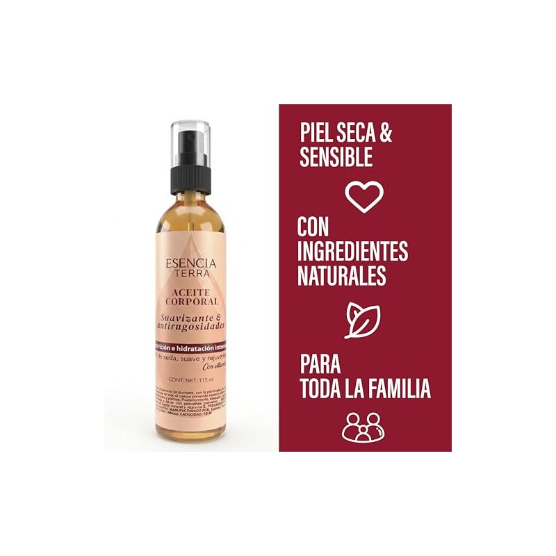Aceite de ducha hidratante - piel sensible o seca -