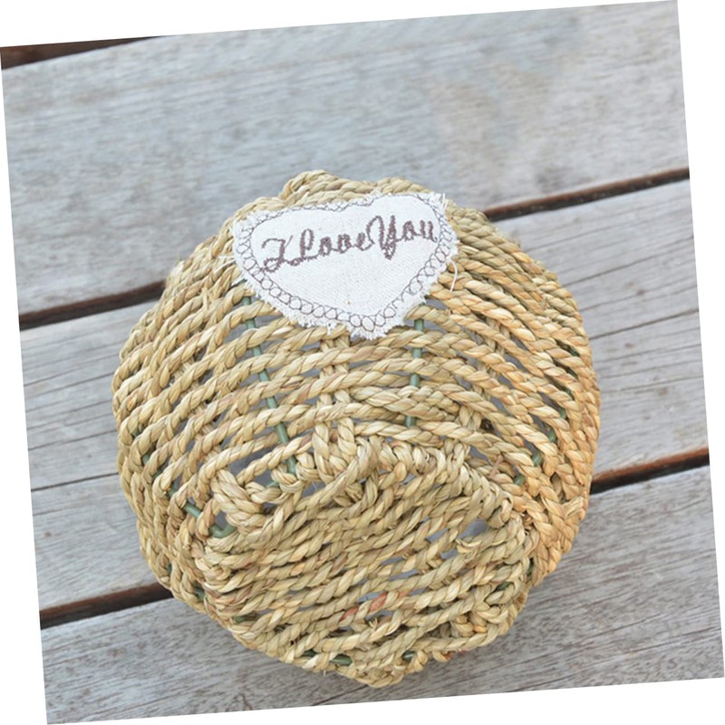 LABRIMP Collapsible Willow Basket Rustic Wicker Flower Planter Decorative Rattan