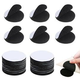 JiuRuLia 30 Pairs Rug Grippers Anti Slip Double Sided Sticky Pads 5cm Heavy Duty Round Sticky Pads for Keeping Rug Flat on Hardwood Floors and Tiles
