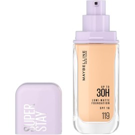 Maybelline Super Stay Lumi Matte Base de Maquillaje Líquida, Alta Cobertura con Acabado Mate Luminoso, Tecnología Lightwear 30H de Duración, Tono 119, 30 ml