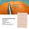 Suture Practice Pad Reusable Silicone Sature Training Skin Pad with