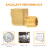 SUNGATOR 90 Degree Barstock Street Elbow, Brass Pipe Fitting, 1/4"