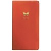 2025 Stylish Orange Soft Cover Slime Wallet Diary Week to