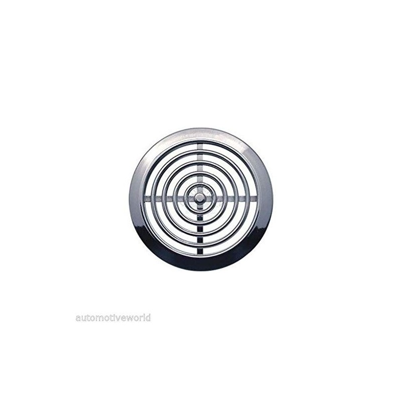 MINI 2x Air Vent Grille Covers 45mm (1.77inch) Ducting CHROME