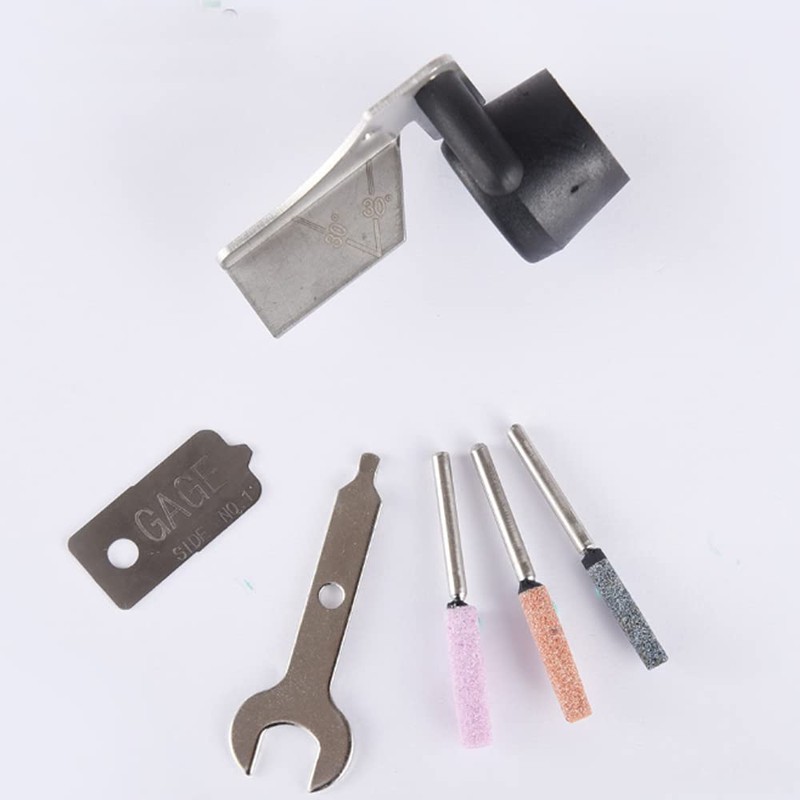Acxico 6Pcs/Set Chainsaw Sharpening Attachment Kit for Dremel 1453 Chainsaw