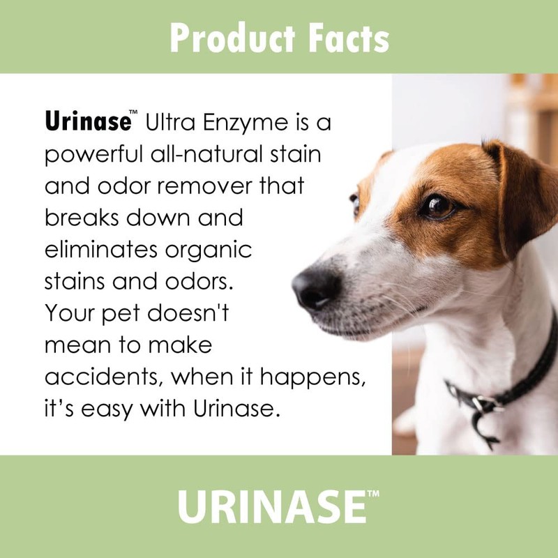 URINASE Ultra Enzyme Formula Stain & Odor Remover Spray, Carpets