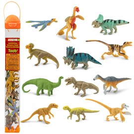 Safari Ltd. Feathered Dinosaurs TOOB - Figurines of T-Rex, Velociraptor, Microraptor & More - Fun Educational Play Toy for Boys, Girls & Kids Ages 3+