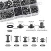 MABAHON 100 Set Chicago Screws Book Screws 4/6/8/10/12 mm Rivet