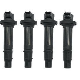 Amrxuts 4pcs F6T549 Ignition Coil for Yamaha RJ03 RJ031 YZF R6 600 Cap YZFR6 1999 2000 2001 2002, 5EB-82310-00-00, 5EB823100000
